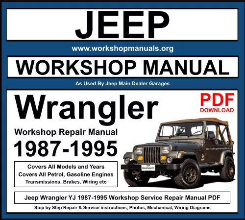 Jeep Wrangler 1987-1995 Workshop Repair Manual Download PDF