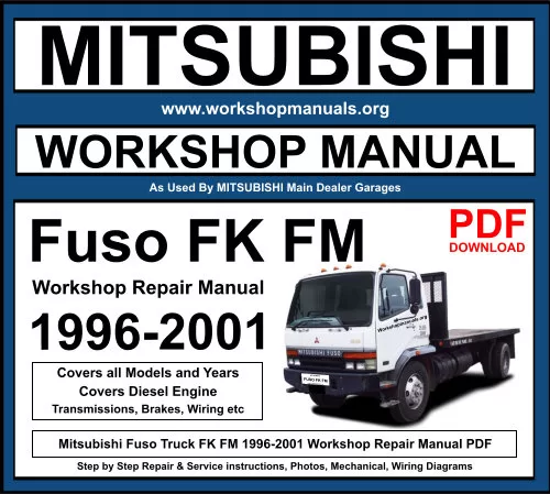 Mitsubishi Fuso FK FM 1996-2001 Workshop Repair Manual Download PDF