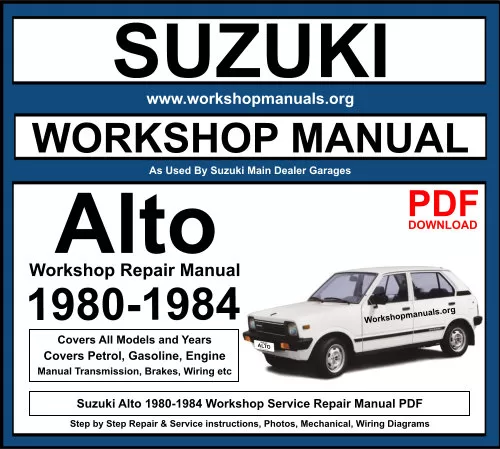 Suzuki Alto 1980-1984 Workshop Repair Manual Download PDF