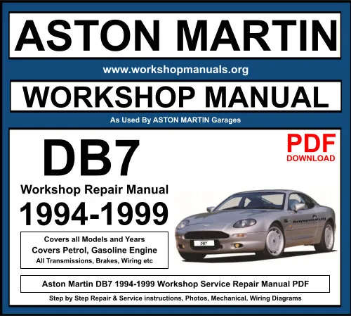 Aston Martin DB7 1994-1999 Workshop Repair Manual Download PDF