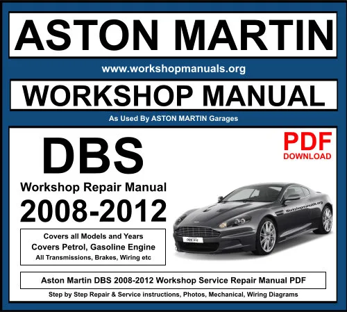 Aston Martin DBS 2008-2012 Workshop Repair Manual Download PDF