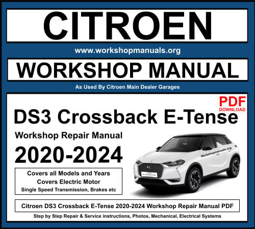 CitroenDS3 Crossback E-Tense 2020-2024 Workshop Repair Manual Download PDF.jpg.xar
