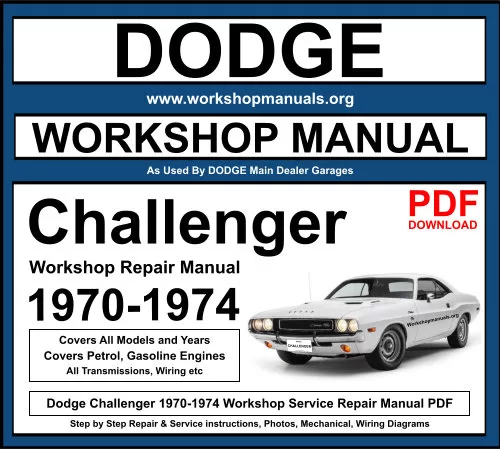 Dodge Challenger 1970-1974 Workshop Repair Manual Download PDF