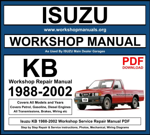 Isuzu KB 1988-2002 Workshop Repair Manual Download PDF