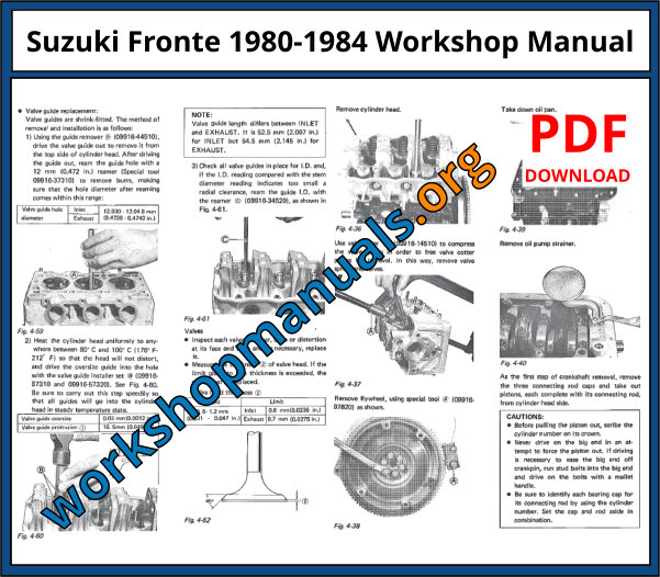 Suzuki Fronte 1980-1984 Workshop Manual