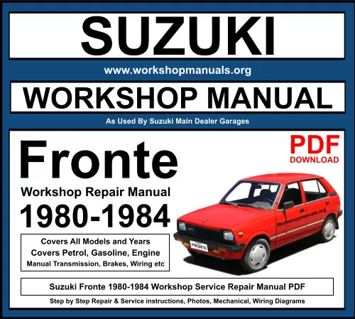 Suzuki Fronte 1980-1984 Workshop Repair Manual Download PDF