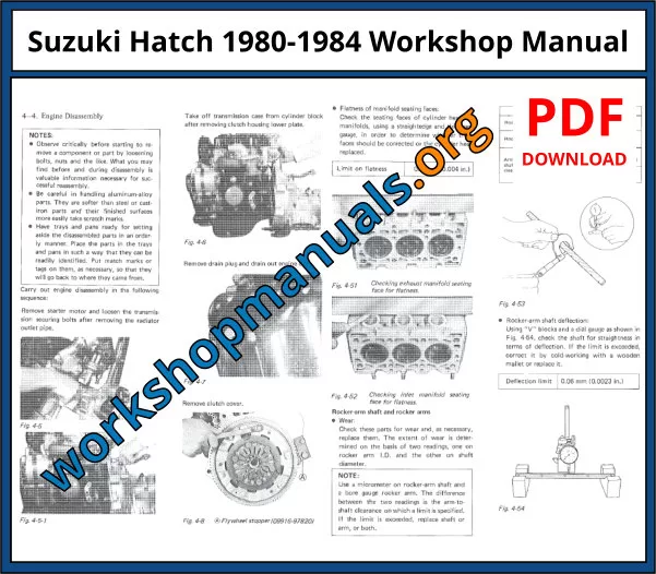 Suzuki Hatch 1980-1984 Workshop Manual