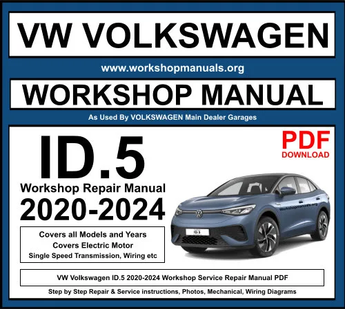 VW Volkswagen ID.5 2020-2024 Workshop Repair Manual Download PDF