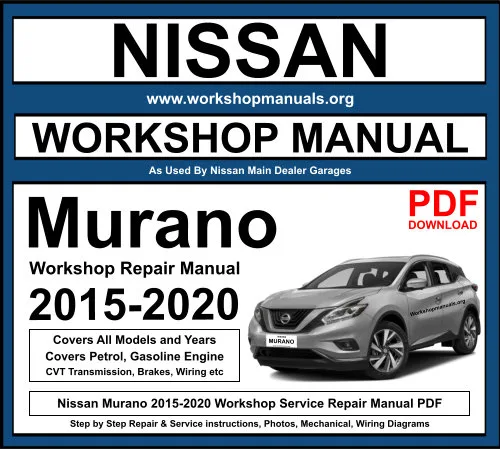 Nissan Murano 2015-2020 Workshop Repair Manual Download PDF
