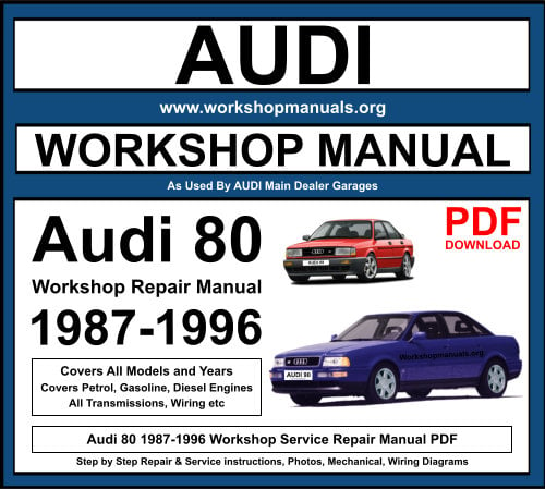 Audi 80 1987-1996 Workshop Repair Manual Download PDF