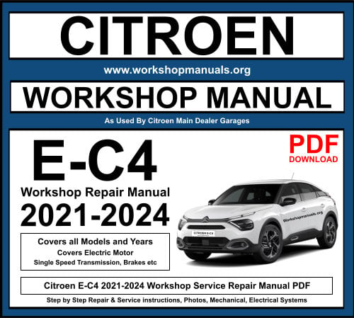 Citroen E-C4 2021-2024 Workshop Repair Manual Download PDF