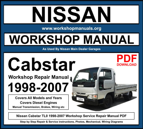 Nissan Cabstar 1998-2007 Workshop Repair Manual Download PDF