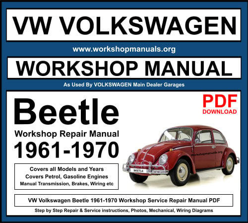 VW Volkswagen Beetle 1961-1970 Workshop Repair Manual Download PDF