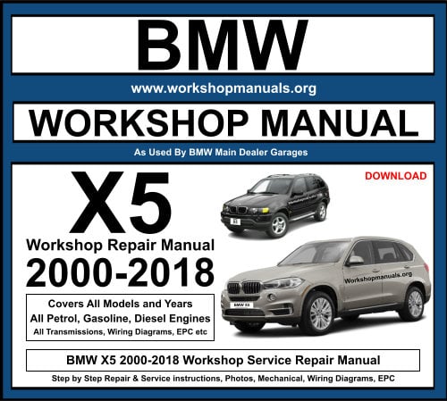 BMW X5 2000-2018 Workshop Repair Manual Download