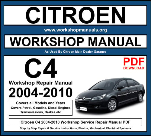 Citroen C4 2004-2010 Workshop Repair Manual Download PDF