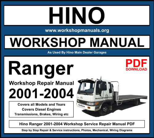 Hino Ranger PDF Workshop Repair Manual Download 2001-2004