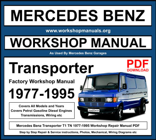 Mercedes Benz Transporter PDF Workshop Repair Manual 1977-1995 Download