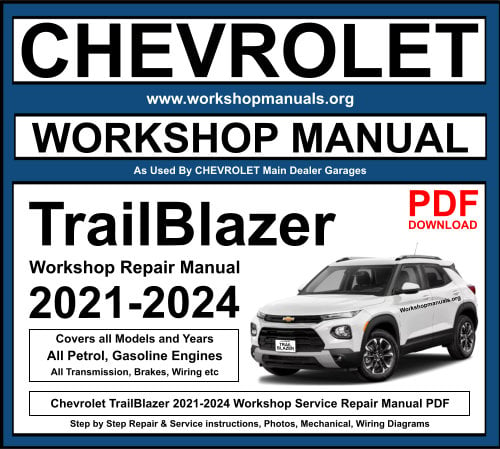 Chevrolet Trailblazer 2021-2024 Workshop Repair Manual Download PDF
