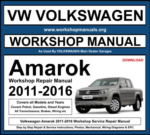 Volkswagen Amarok 2011-2016 Workshop Repair Manual Download
