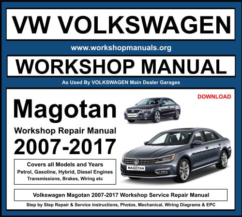 Volkswagen Magotan 2007-2017 Workshop Repair Manual Download