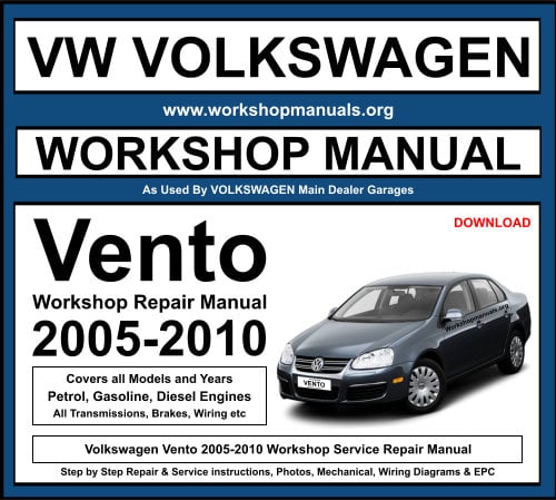 Volkswagen VW Vento 2005-2010 Workshop Repair Manual Download
