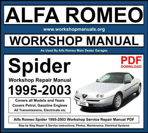 Alfa Romeo Spider 1995-2003 Workshop Repair Manual Download PDF