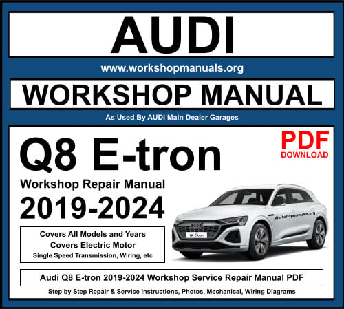 Audi Q8 E-tron 2019-2024 Workshop Repair Manual Download PDF