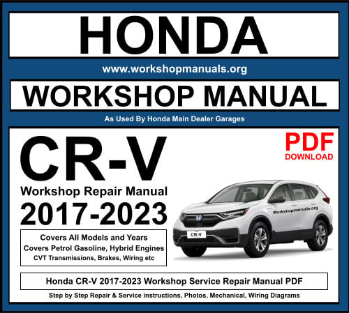 Honda CR-V 2017-2023 Workshop Repair Manual Download PDF