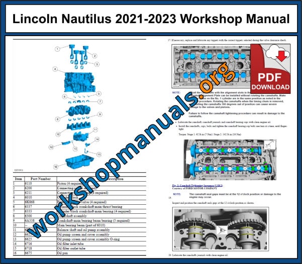 Lincoln Nautilus Repair Manual 20212023 Download PDF