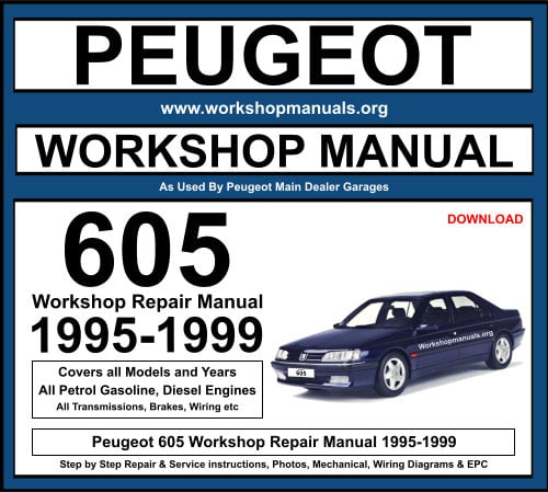 Peugeot 605 Workshop Repair Manual 1995-1999 Download
