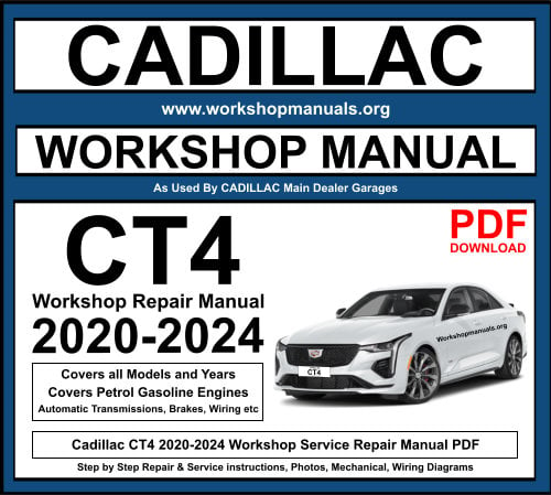 Cadillac CT4 2020-2024 Workshop Repair Manual Download PDF