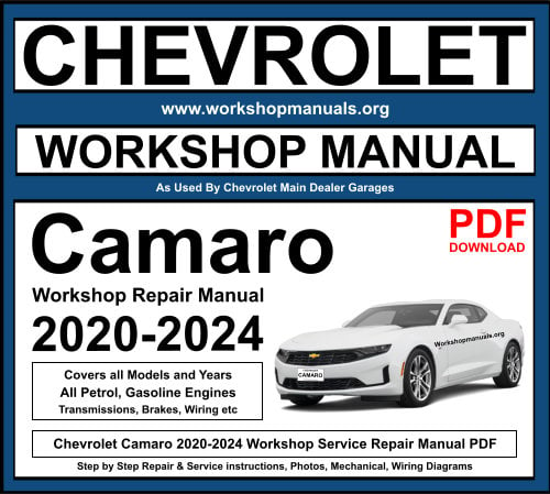 Chevrolet Camaro 2020-2024 Workshop Repair Manual Download PDF