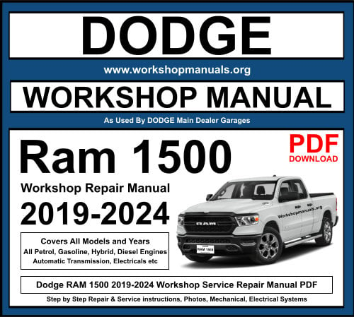 Dodge RAM 1500 2019-2024 Workshop Repair Manual Download PDF