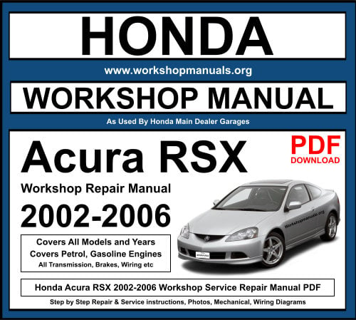 Honda Acura RSX 2002-2006 Workshop Repair Manual Download PDF