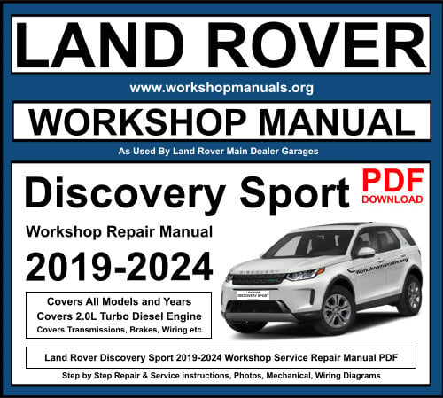 Land Rover Discovery Sport 2019-2024 Workshop Manual Download PDF