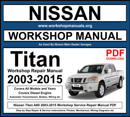 Nissan Titan 2003-2015 Workshop Repair Manual Download PDF