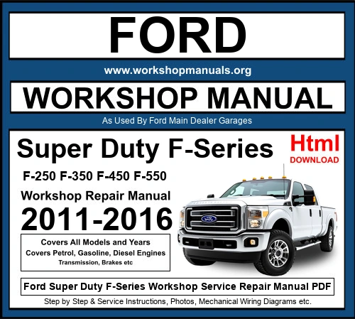 Ford F-Series 2011-2016 HTML Workshop Manual