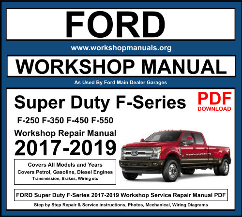 Ford F-Series 2017-2019 PDF Workshop Manual